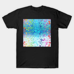 Hearts Colors - Blue T-Shirt